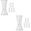 12Pcs Reusable Reusable Double Jigger Bar Measuring Cups Clear Cocktail Tools 7