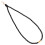 4Pcs Comfortable Black Silicone Phone Lanyards Beaded Anti-Lost Chains 2