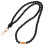 4Pcs Comfortable Black Silicone Phone Lanyards Beaded Anti-Lost Chains 3