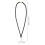 4Pcs Comfortable Black Silicone Phone Lanyards Beaded Anti-Lost Chains 10