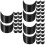 60Pcs Black Resin PVC Hat Visor Replacement, Sun Protection 6