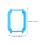 3Pcs Sky-Blue Watch Screen Protector Lightweight Protective Frame 4