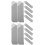12Pcs PU Pen Sleeves Grey Pen Storage Pouch for Home Use 5