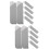 12Pcs PU Pen Sleeves Grey Pen Storage Pouch for Home Use 7