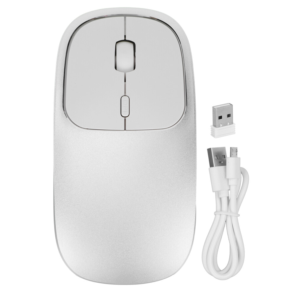 Rechargeable Wireless Mice Save Energy Quiet Click Dual Mode Ergonomic Slim Design Compatibility With Windows Mac Android 9028731874326