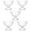 5Pièces Bols À Glace Transparent Pieds 7