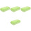 4Pcs Soft PU Bread Model Prop Green Fake Bread Fidget Toy 4