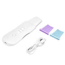 Portable Face Skin Spatula With USB Charging Skin Cleanser Scrubber Pore Cleaning Tool Blackhead Extractor4Modes Deep Exfoliation Fine Line Relief