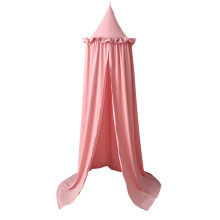 Exquisite Room Decoration Kids Reading Nook, Easy Installation Canopy Tent Princess Bed Canopy, Breathable Skin-Friendly Cloth Material (Pink)