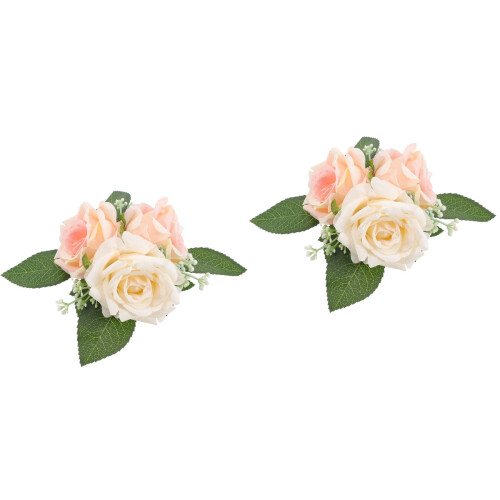 2Pièces Fleurs Décoratives Fines Pour Gâteau Cupcakes Colorés 2