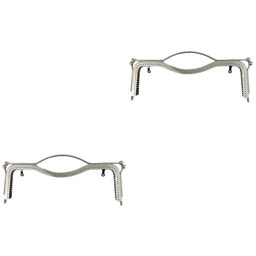 2 Pack Bag Clasps For Making Handbag Purse Frame Kiss Lock 2