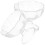 6Pcs Plastic Footed Ice Cream Bowls Clear Dessert Serving Cups 2