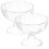 6Pcs Plastic Footed Ice Cream Bowls Clear Dessert Serving Cups 3