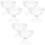 6Pcs Plastic Footed Ice Cream Bowls Clear Dessert Serving Cups 4