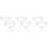 6Pcs Plastic Footed Ice Cream Bowls Clear Dessert Serving Cups 5