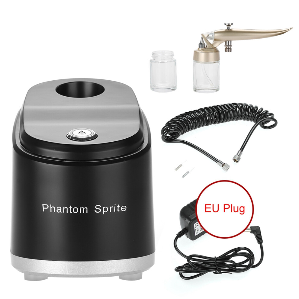 Airbrush Kit with Compressor Rechargeable Battery Cordless Airbrush Portable Nano Spray Facial Machine Micro Nano Moisturizing Technology Adjustable