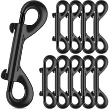 3.5 Inch Double Ended Bolt Snaps Hooks 110lbs Load Capacity for Dogs Leashes/Water Bucket/Horse Feed/Hammocks (10 Pack)