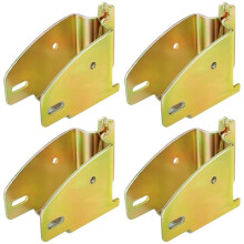 Ensemble de Douilles D'Extrémité pour Poutres en Bois E-Track, en Acier Zingué pour 2x4 et 2x6, Améliorez Votre Système de Chargement E-Track (4
