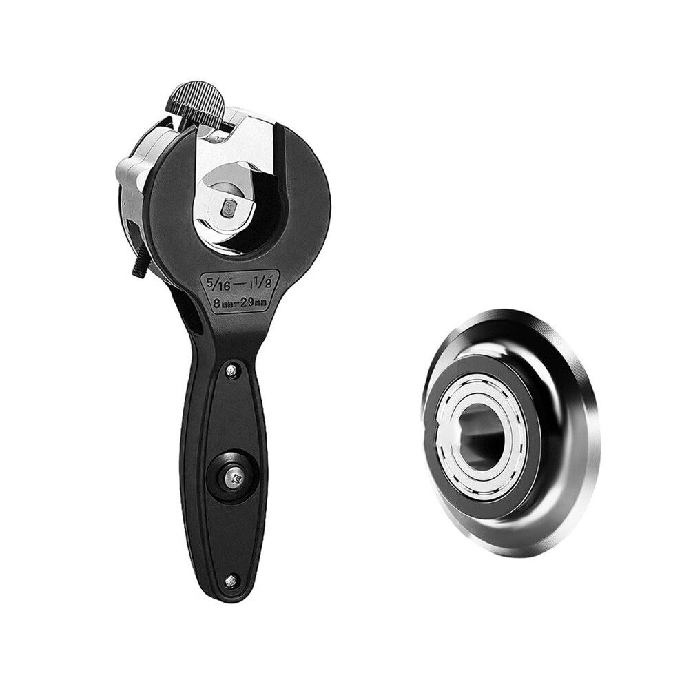 1Pcs Ratcheting Tubing Cutter Tool For 8-29 Mm Tube Copper, Heavy Duty Ratchet Pipe Cutters Metal 6033601654048