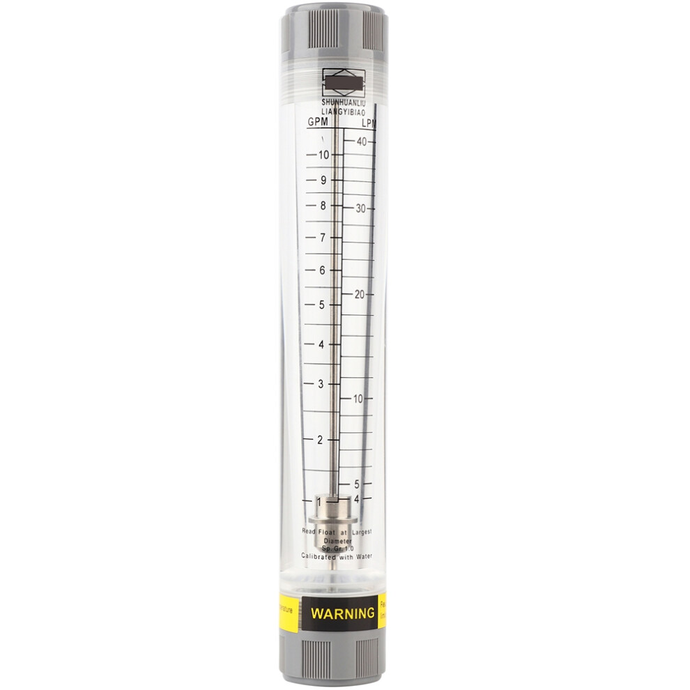 Lzm-20G 1-10Gpm Acrylic Tube Type Liquid Flowmeter Meter For Female G3/4In Tube Type Flowmeter 6034004524037