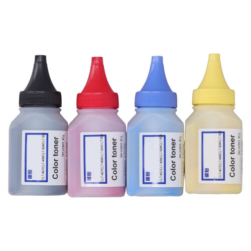 Universal Toner Refill Powder Set for 409S Printers, Multi-Color