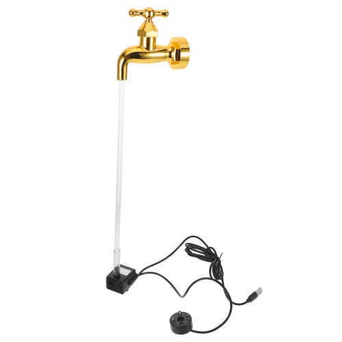 1Set DIY Friendly Golden Plastic Floating Waterfall Fountain Decor