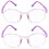 2Pcs Blue Light Glasses Kids Pink Lightweight Computer Gaming 5