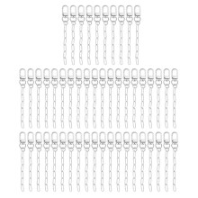 50 Keychain Making Kit,Key Ring Swivel Snap Hook Chains,Extender Keychain Bag Charm Kits for DIY Crafts Jewelry Making A
