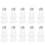 30Pcs Silver Refillable Gingerbread Man Beverage Bottles for Xmas 2