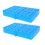 2pcs Plastic Floor Pallets for Storage  Grid Pads with Ventilation Heavy-Duty Industrial Platform 1