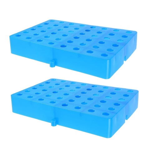 2pcs Plastic Floor Pallets for Storage  Grid Pads with Ventilation Heavy-Duty Industrial Platform