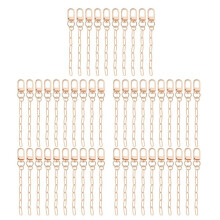 50 Keychain Making Kit,Key Ring Swivel Snap Hook Chains,Extender Keychain Bag Charm Kits for DIY Crafts Jewelry Making C