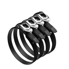 4pcs 20 Inch Heavy Duty Reusable Ratcheting Cable Ties with Stainless Steel Buckle, Adjustable Locking Straps