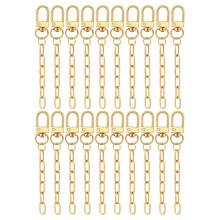 20 Keychain Making Kit,Key Ring Swivel Snap Hook Chains,Extender Keychain Bag Charm Kits for DIY Crafts Jewelry Making