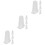 12Pcs White Silicone Cake Nozzle Covers Durable Piping Tip Protectors 6