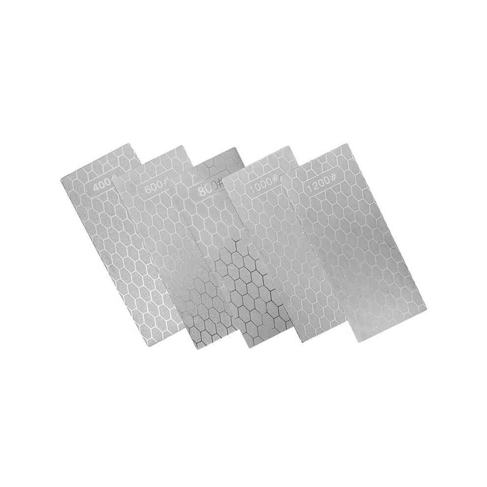 5 Pieces Diamond Sharpening Stone Set,Diamond Lapping Plate Coarse/Medium/Fine Grit Sharpener,400/600/800/1000/1200 Grit 4713270625700
