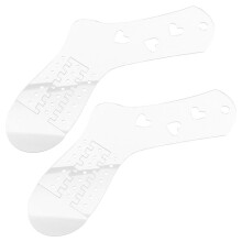 2PCS Bloqueadores de Calcetines para Tejer, Modelo de CalcetíN Ajustable de AcríLico Plantilla de Calcetines Tejidos Molde de ExhibicióN de Medias