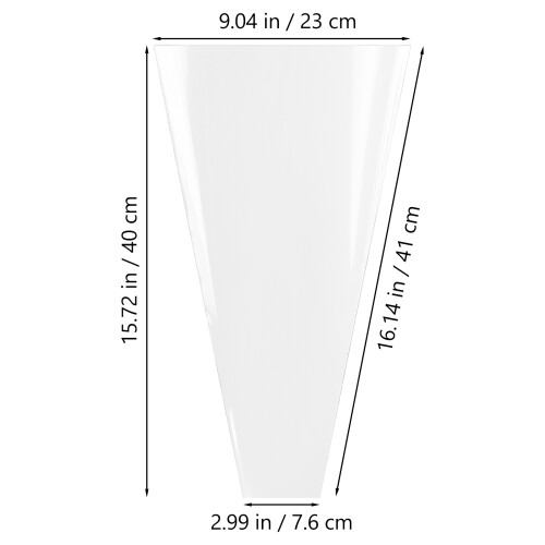 100Pcs Lightweight Transparent Cellophane Wrap for Flower Packing 2