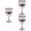 3Pcs Wine Goblet Alloy Stem-Cup Unbreakable for Home Bar 8
