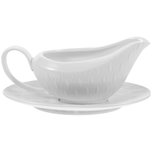 4Pcs Ceramic Gravy Sauce Boats White Serving Pitchers with Handle 1