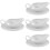 4Pcs Ceramic Gravy Sauce Boats White Serving Pitchers with Handle 7