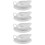 4Pcs Ceramic Gravy Sauce Boats White Serving Pitchers with Handle 9