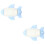 2Pcs Sky- Bamboo Fiber Separate Plane Plate Dinner Tray 5