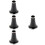 4Pcs Portable Plastic Clarinet Bell Accessories for Beginner Clarinet 7