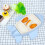 2Pcs Sky- Bamboo Fiber Separate Plane Plate Dinner Tray 7