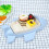 2Pcs Sky- Bamboo Fiber Separate Plane Plate Dinner Tray 8