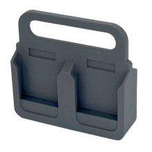 Battery Holder Portable 4 Slots Bracket Storage Organizer for 18V Battery Battery Storage Rack Handheld Gray
