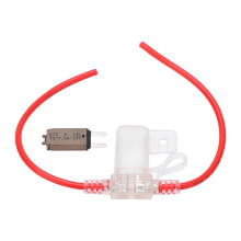 Porta-fusível em linha DC12V para automóveis, mini disjuntor de lâmina à prova d'água, porta-fusível para carro, disjuntor com rearme