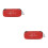 2St Rood Stethoscoop Bewaartas Compact Praktisch Met Accessoire Vak 2