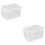 2Pcs Clear Bread Storage Box Fridge Food Holder Kitchen Storage Bin 6